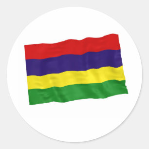 mauritius classic round sticker