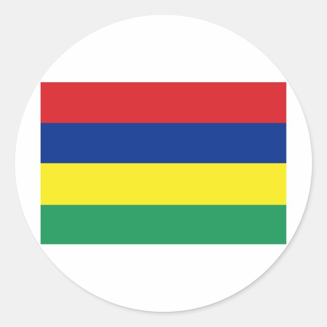 Mauritius Classic Round Sticker (Front)