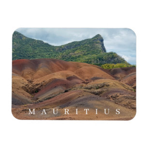 Mauritius coloured soil view fridge magnet