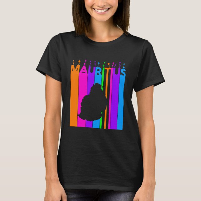 Mauritius Colourful Bubbles T-Shirt (Front)