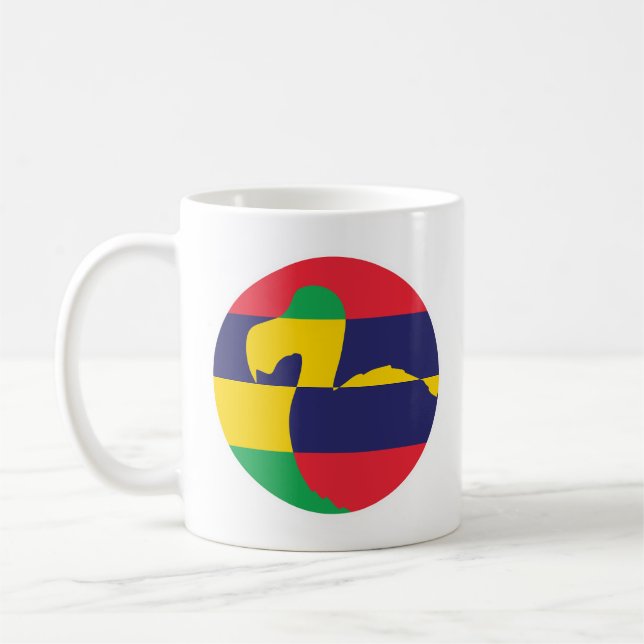 Mauritius Dodo Mauritian National Animal Flag Coffee Mug (Left)