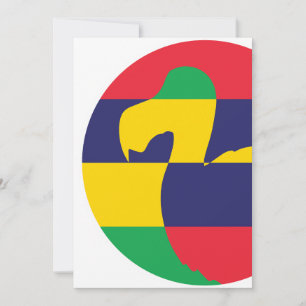 Mauritius Dodo Mauritian National Animal Flag Invitation