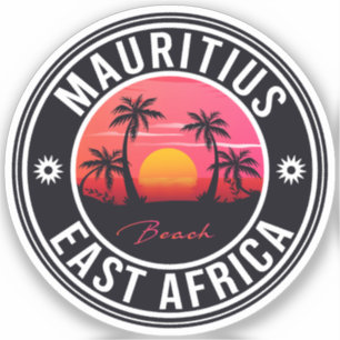 Mauritius East Africa Retro Sunset Souvenirs 60s