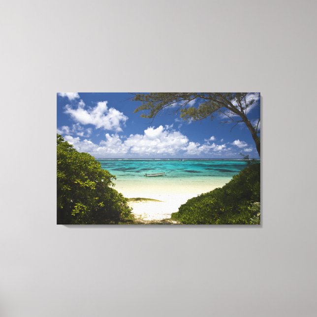 Mauritius, Eastern Mauritius, Belle Mare, East Canvas Print (Front)