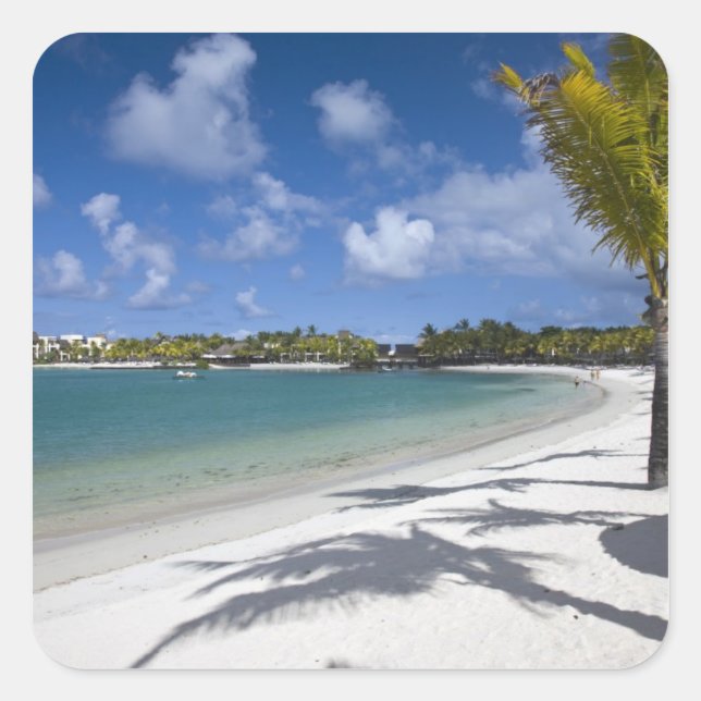 Mauritius, Eastern Mauritius, Trou d' Eau Douce, Square Sticker (Front)