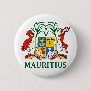 mauritius - emblem/flag/coat of arms/symbol 6 cm round badge