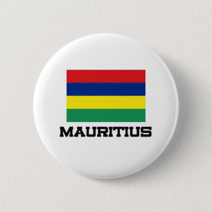 Mauritius Flag 6 Cm Round Badge