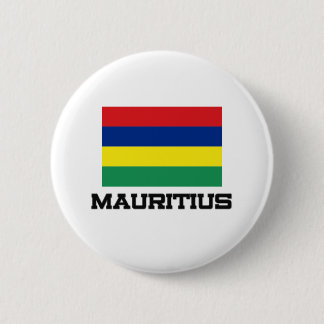 Mauritius Flag 6 Cm Round Badge