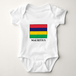 Mauritius Flag Baby Bodysuit