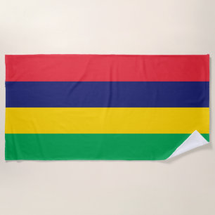 Mauritius Flag Beach Towel