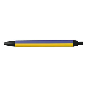 Mauritius flag black ink pen