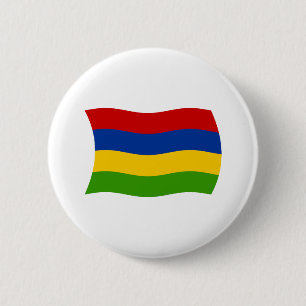 Mauritius Flag Button