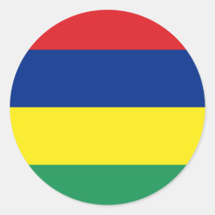 Mauritius Flag Classic Round Sticker