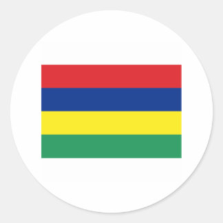 Mauritius FLAG International Classic Round Sticker