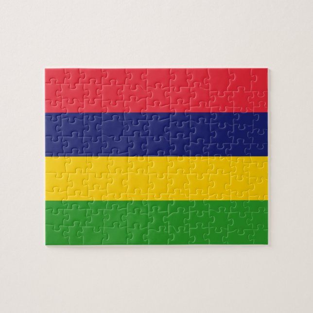 Mauritius flag jigsaw puzzle (Horizontal)