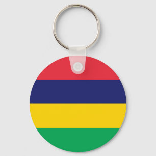 Mauritius Flag Key Ring