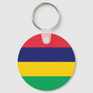 Mauritius Flag Key Ring