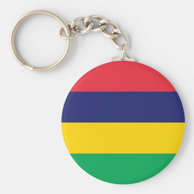 Mauritius Flag Key Ring (Front)