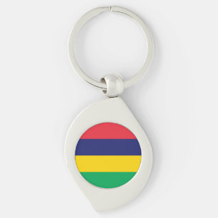 Mauritius Flag Key Ring