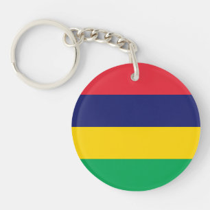 Mauritius Flag Key Ring