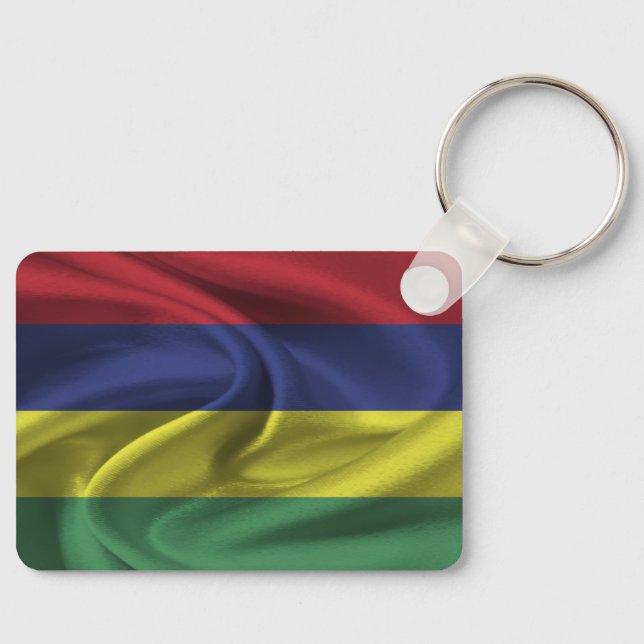 Mauritius Flag Keychain (Front)