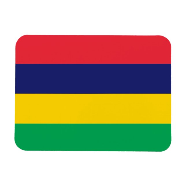 Mauritius Flag Magnet (Horizontal)