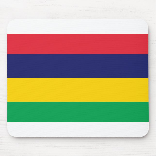 Mauritius Flag Mouse Mat (Front)