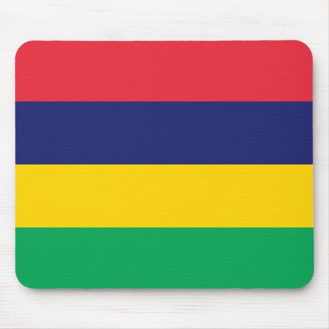 Mauritius Flag Mouse Mat (Front)