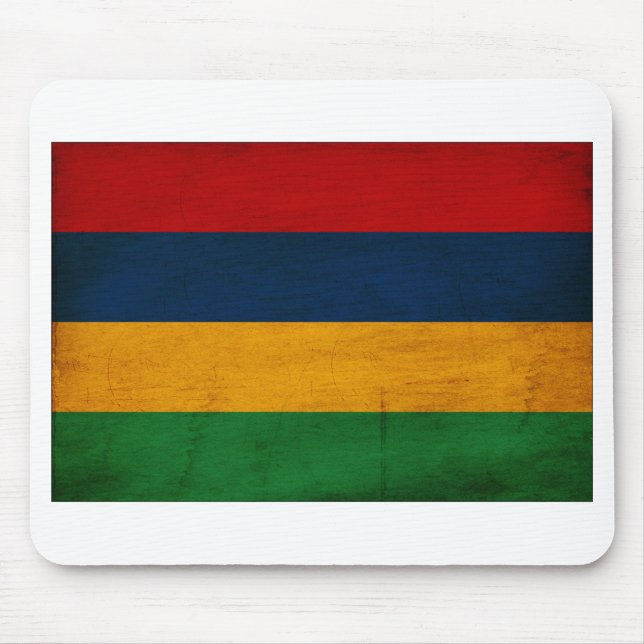 Mauritius Flag Mouse Mat (Front)