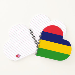 Mauritius flag notebook