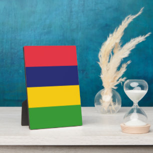 Mauritius flag plaque