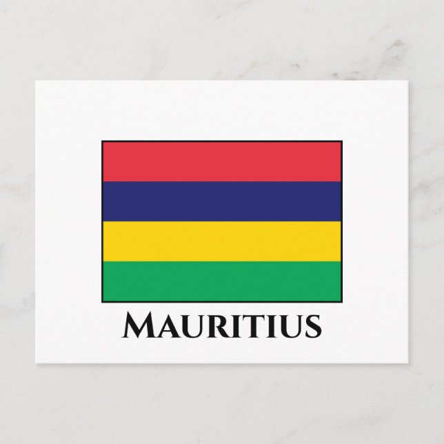 Mauritius Flag Postcard (Front)