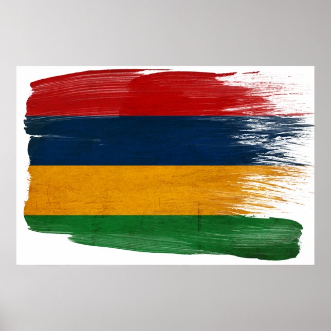Mauritius Flag Posters (Front)