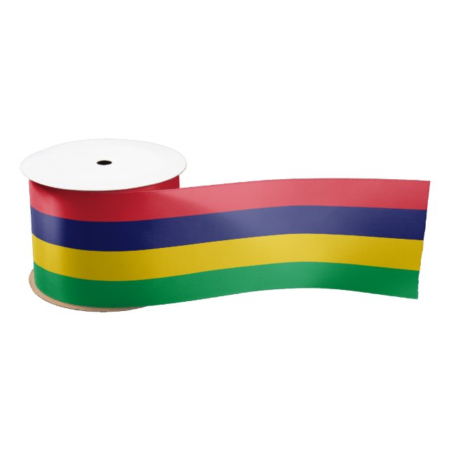 Mauritius Flag Satin Ribbon (Spool)