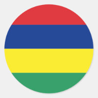 Mauritius Flag Sticker