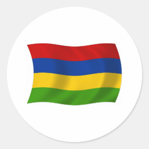 Mauritius Flag Sticker
