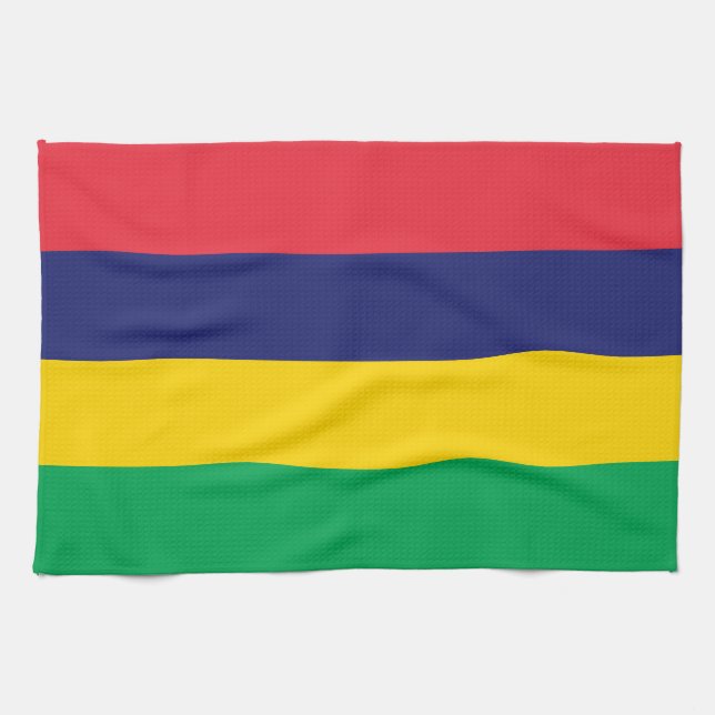Mauritius Flag Tea Towel (Horizontal)