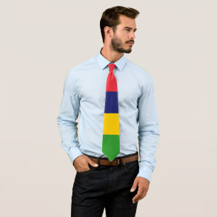 Mauritius flag tie