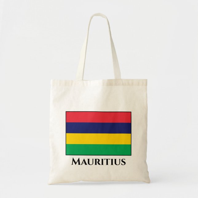 Mauritius Flag Tote Bag (Front)