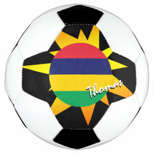Mauritius Football & Mauritian Flag / BANG