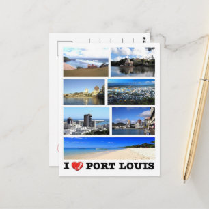 Mauritius - I Love - Postcard