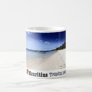 Mauritius - I Love - Tropical beach - Coffee Mug