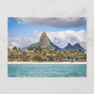 Mauritius Indian Ocean Flic En flac Beach Souvenir Holiday Postcard
