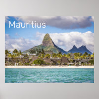 Mauritius Indian Ocean Flic En flac Beach Souvenir