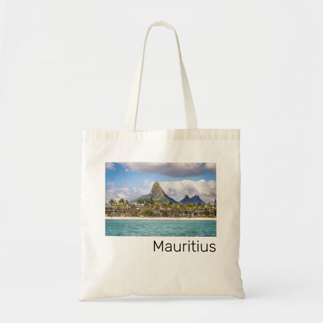 Mauritius Indian Ocean Flic En flac Beach Souvenir Tote Bag (Front)