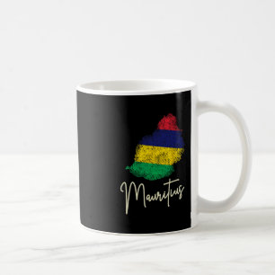 Mauritius Island Vintage Flag Ocean Indian Vacatio Coffee Mug