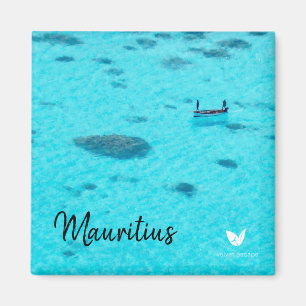 Mauritius lagoon - fridge magnet by Velvet Escape