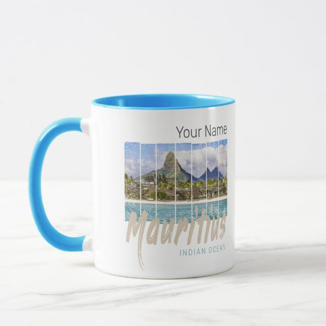 Mauritius Le Morne Brabant Mountain Souvenir Mug (Left)