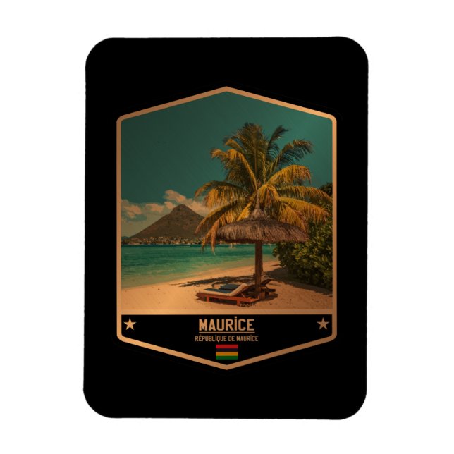 Mauritius Magnet (Vertical)