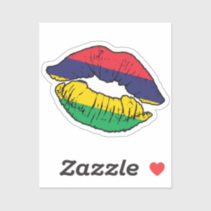 Mauritius Mauritian Lipstick Love Flag